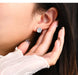 Moissanite Stud Earrings – 2ct D-Color Round Cut SF