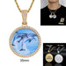 Custom Photo Necklace – Personalized Medallion Picture Pendant Chain SF
