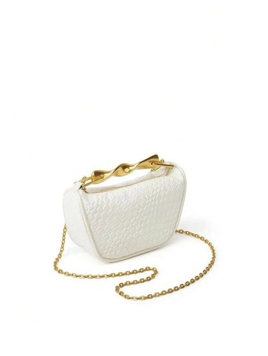 Women's Half Moon Straw Bag – Woven Bucket Crossbody Shoulder Bag for Summer Beach SF