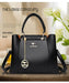 Women’s PU Leather Tote Bag – Fashion Soft Casual Handbag with Zipper Closure - Samanta Factory