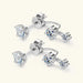 Moissanite Stud Earrings – D-Color VVS1 2-in-1 Sterling Silver SF