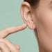 Moissanite Drop Earrings – D-Color Round Cut 925 Sterling Silver SF