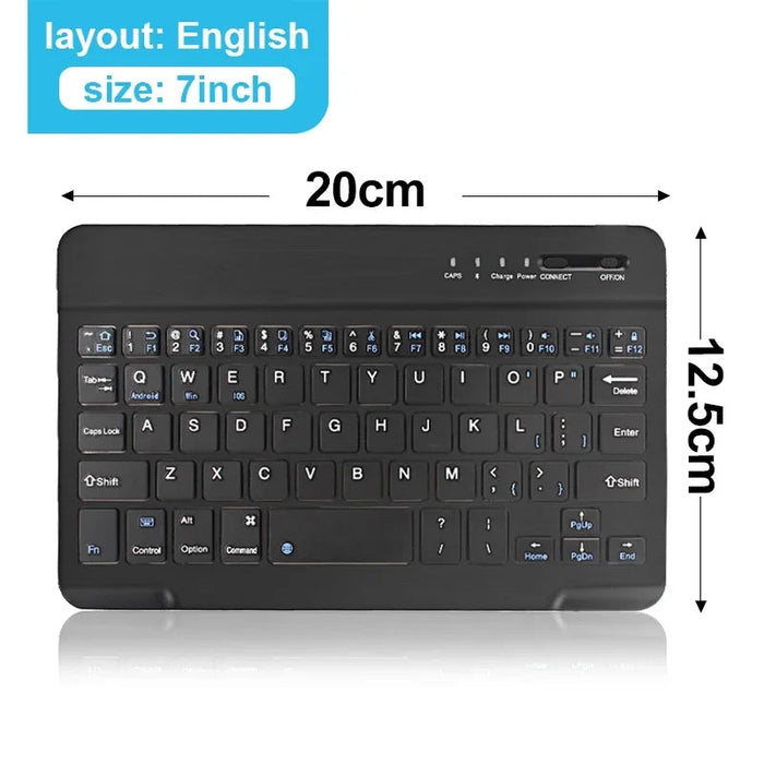 Bluetooth Tablet Keyboard – 7" & 10" Wireless Keyboard for iPad, Android & Windows SF