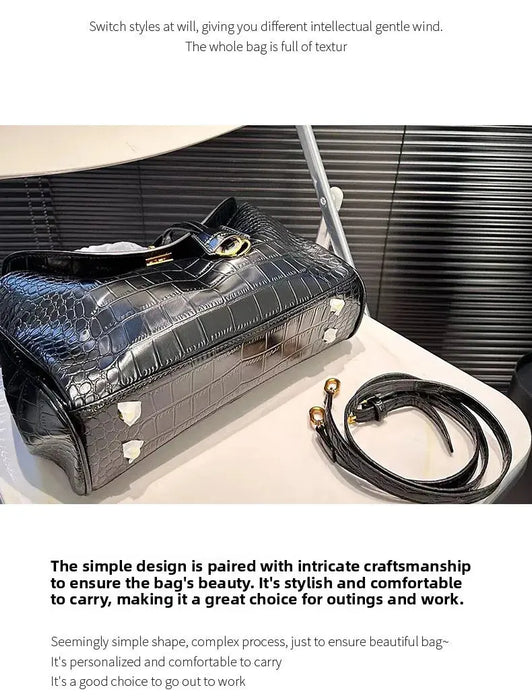 Urban Crossbody Bag - Lock Buckle Minimalist Design SF