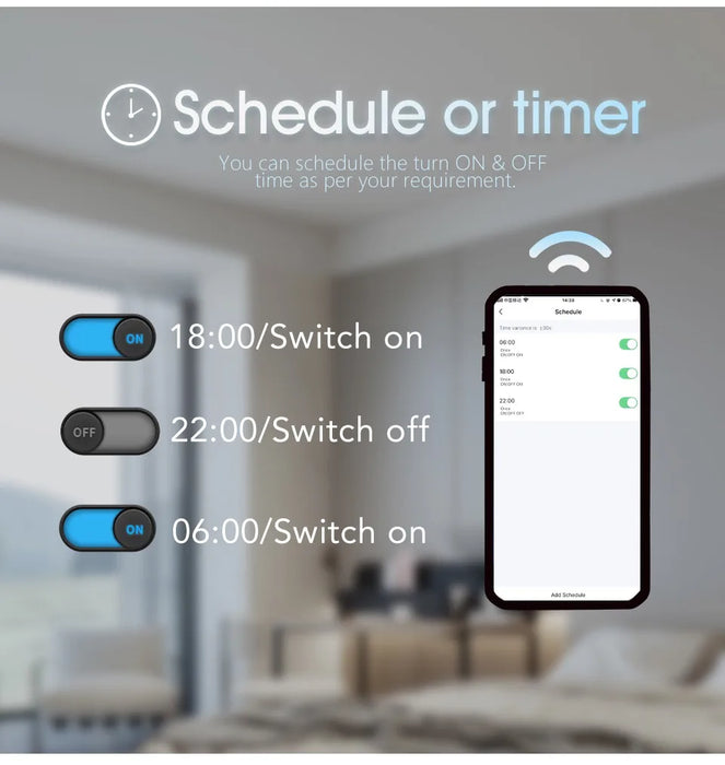 MARPOU Tuya Smart LED Ceiling Lamp Wood Grain App Voice Control Alexa/Google Remote Control Square Ceiling Lights Living Room - Samanta Factory