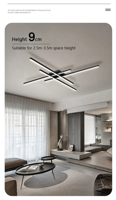Ceiling Light – Modern Nordic Iron & Acrylic Design with LED Illumination - Samanta Factory