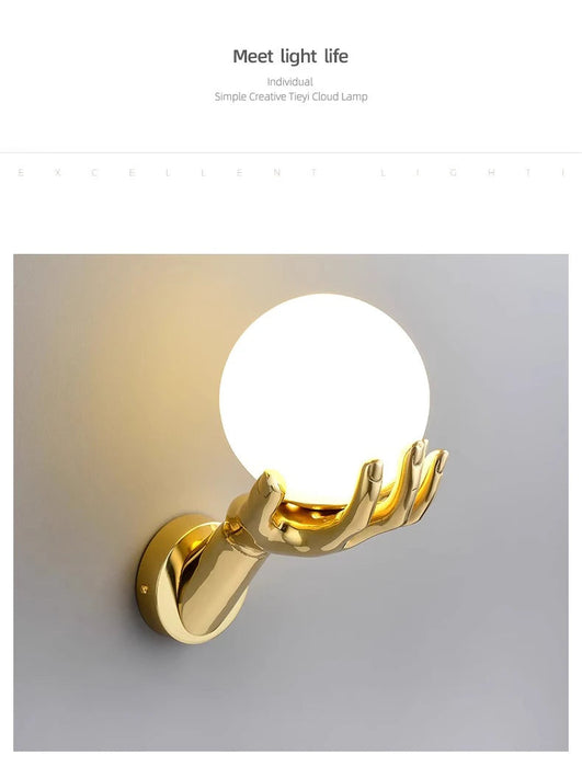 Modern Resin Wall Lamp – G9 LED Indoor Wall Light for Living Room & Bedroom SF
