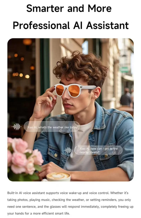 8K AI Smart Glasses with Camera & Translation – Bluetooth Calling Voice Assistant Eyewear SF