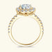 Moissanite Engagement Ring – 2ct D-Color VVS1 in 925 Sterling Silver SF