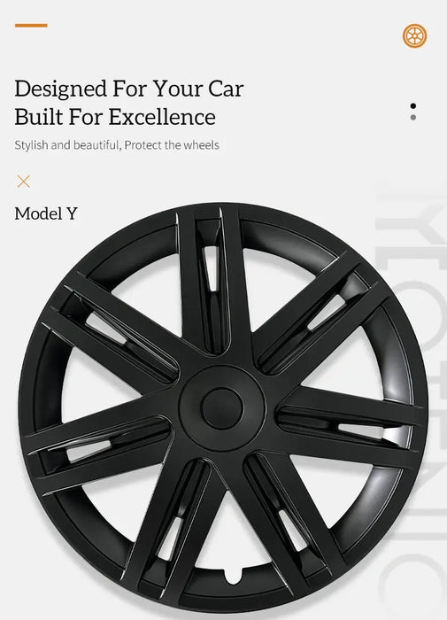 Design for TESLA 19 Inch Star Wheel Caps 4PCS Hubcap Automobile Hub Cap Full Rim Cover Accessories for Tesla Model Y 2020-2024 - Samanta Factory