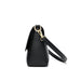 Women’s Genuine Leather Shoulder Bag – Square Ruched Handbag with Hasp Closure - Samanta Factory
