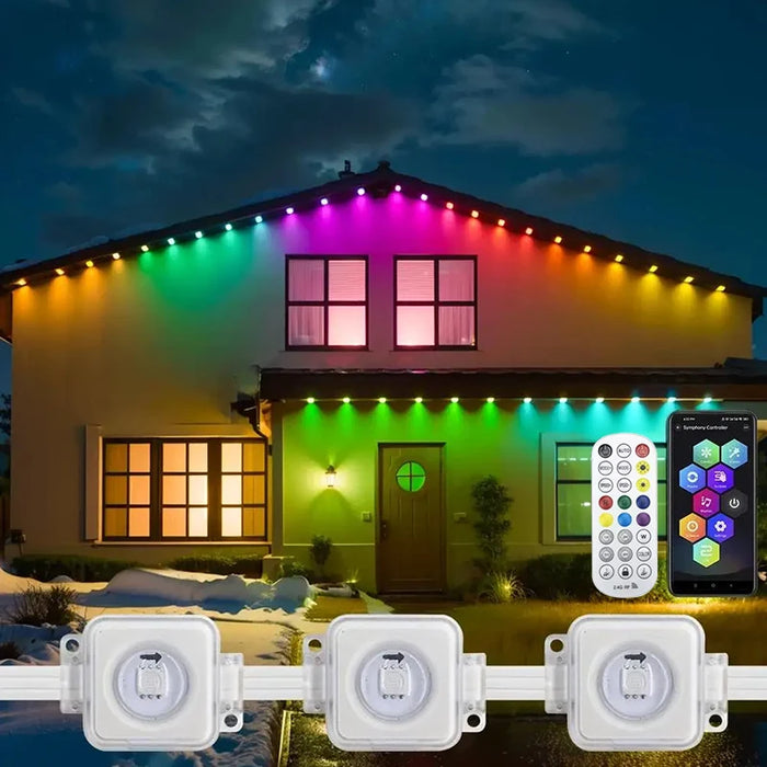 Eaves LED String Lights – Waterproof Multi-Colour Outdoor Lighting - Samanta Factory