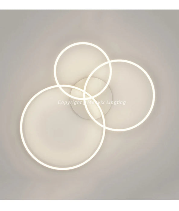 LED Ceiling Light – Art Deco Aluminum Design with Dimmable LED Bulbs - Samanta Factory