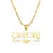 Custom Name Crown Necklace- Trendy Crown Name Necklace in Gold, Silver & Rose Gold SF