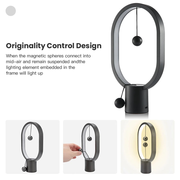 LED Balance Table Lamp – Magnetic Air Switch Touch Control Eye Protection Night Light SF