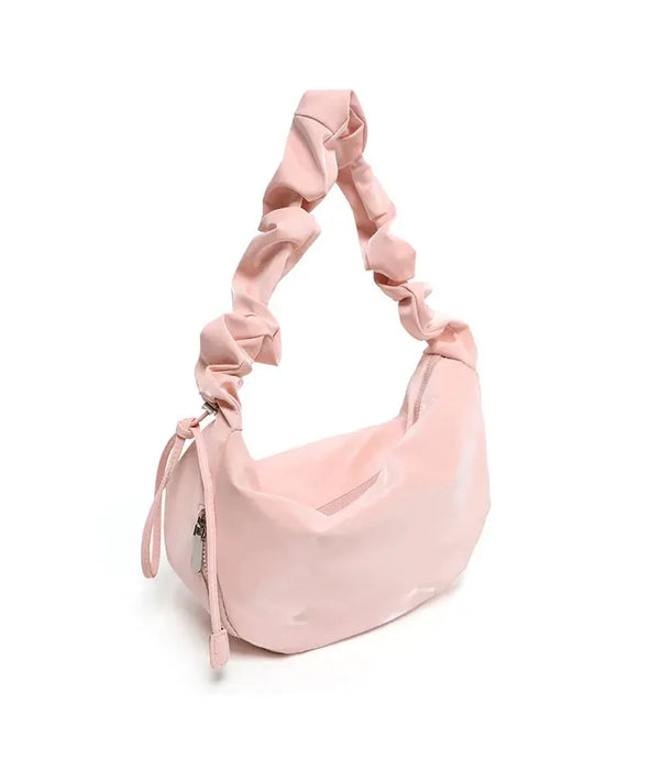 PU Leather Shoulder Bag – Versatile Solid-Color Satchel SF