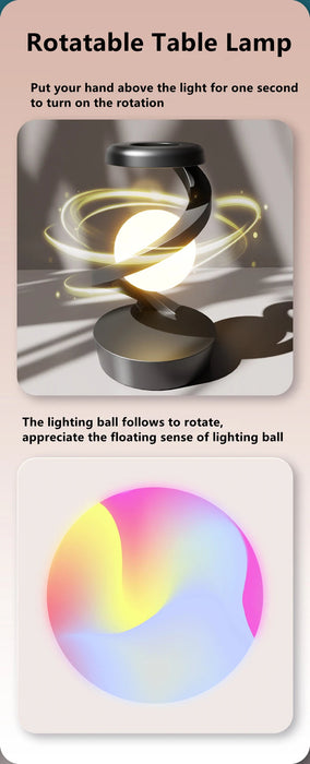 Floating Table Lamp – Hand-Wave Control & RGB Night Light Sf