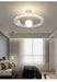 Modern Flush Mount LED Chandelier – Remote-Control Dimmable Ceiling Light - Samanta Factory
