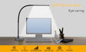 A LOOPITYS LED Desk Lamp, Swing Arm Architect Task Lamp with Long Flexible Gooseneck, 3 Color Modes, and USB Adapter - Samanta Factory