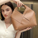 Cow Leather Shoulder Bag – Soft Satchel for Four Seasons SF