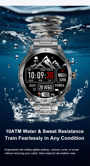 Unisex GPS Smart Watch – AMOLED Display with 170+ Sports Modes SF