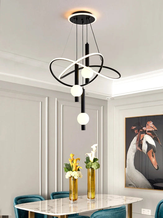 LED Crystal Pendant Light – 3 Color Modes with Remote Dimming SF