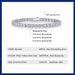 Certified Full Moissanite Bracelet in 925 Sterling Silver with 18K Gold Plating SF