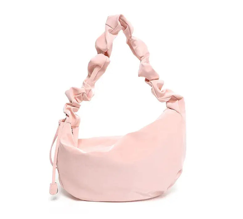 PU Leather Shoulder Bag – Versatile Solid-Color Satchel SF