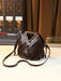 Woven Design Women Handbag, Tote Basket Bag, High-End Niche Inverted Triangle Shaped Fashion Commuter Bag, Casual Style SF