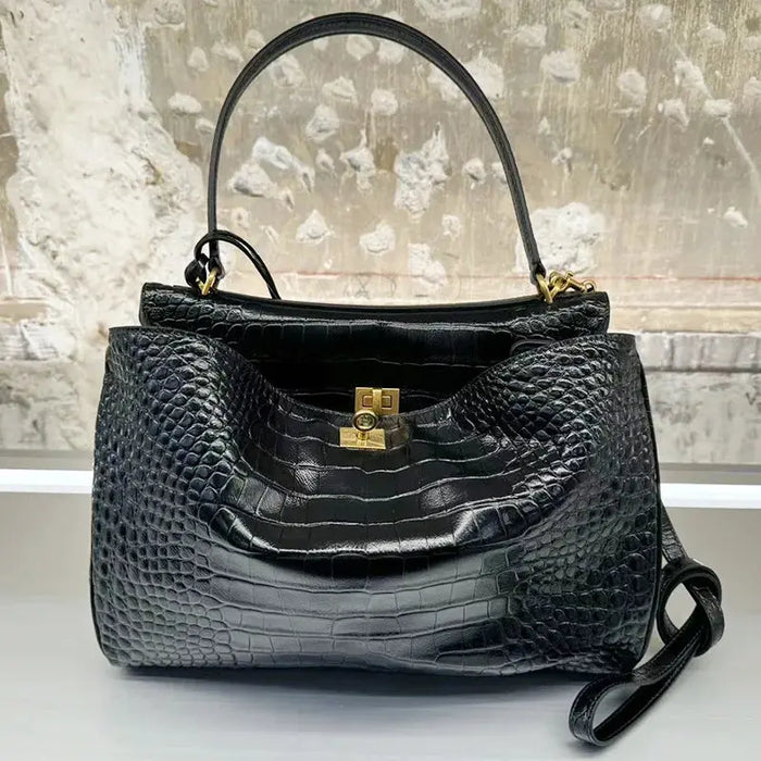 Urban Crossbody Bag - Lock Buckle Minimalist Design SF