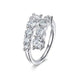 Moissanite Bridal Ring – D-Color VVS1 Round Cut in 925 Sterling Silver SF