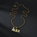 Custom Name Crown Necklace- Trendy Crown Name Necklace in Gold, Silver & Rose Gold SF