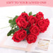 Artificial Velvet Roses – 50PCS Long-Stem Flower Bouquet SF
