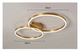 Modern LED Chandelier – Dimmable Semi-Flush Mount with Remote Control - Samanta Factory