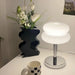 Modern Stained Glass Table Lamp – Touch Control LED Bedside Lighting - Samanta Factory