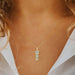 Moissanite Pendant Necklace – Twisted Round-Cut D-Color VVS1 SF