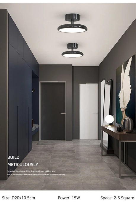 Modern Surface-Mounted Ceiling Light – Remote-Controlled LED Fixture for Bedrooms and Living - Samanta Factory