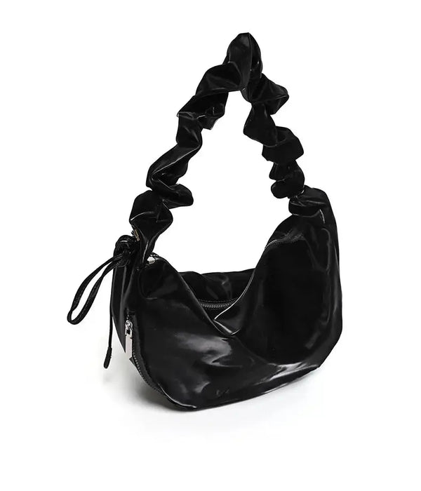 PU Leather Shoulder Bag – Versatile Solid-Color Satchel SF