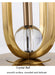 European-Style Bedside Table Lamp – Fabric Shade with Crystal Accent - Samanta Factory