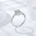 Moissanite Wedding Band – 2ct Oval Cut S925 Silver, Diamond-Tested SF