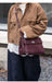 Leather Shoulder Bag - Soft Casual Tote SF