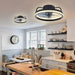 Smart Ceiling Fan with Light – Remote Controlled Modern LED Ceiling Fixture - Samanta Factory