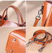 Vintage Cow Leather Shoulder Tote – Women’s Ruched Handbag SF