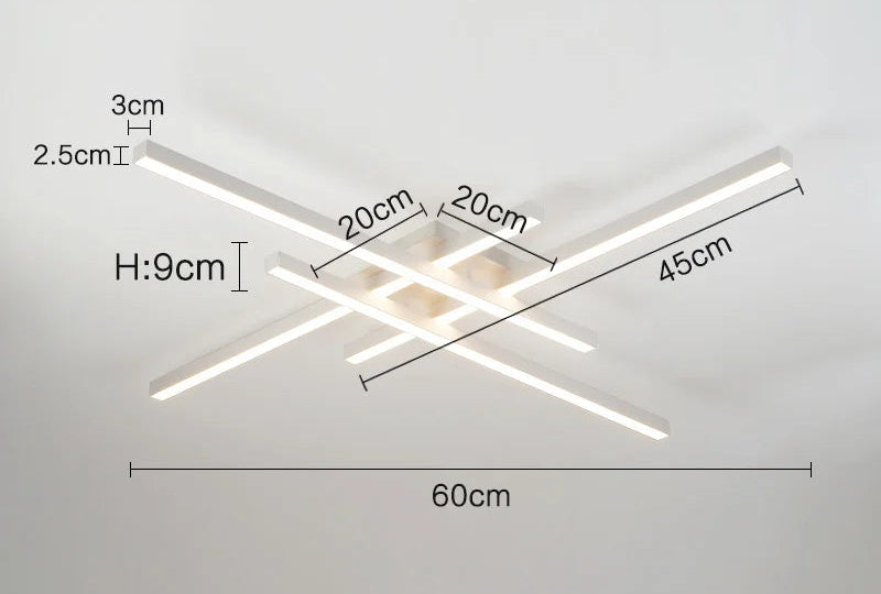 Ceiling Light – Modern Nordic Iron & Acrylic Design with LED Illumination - Samanta Factory