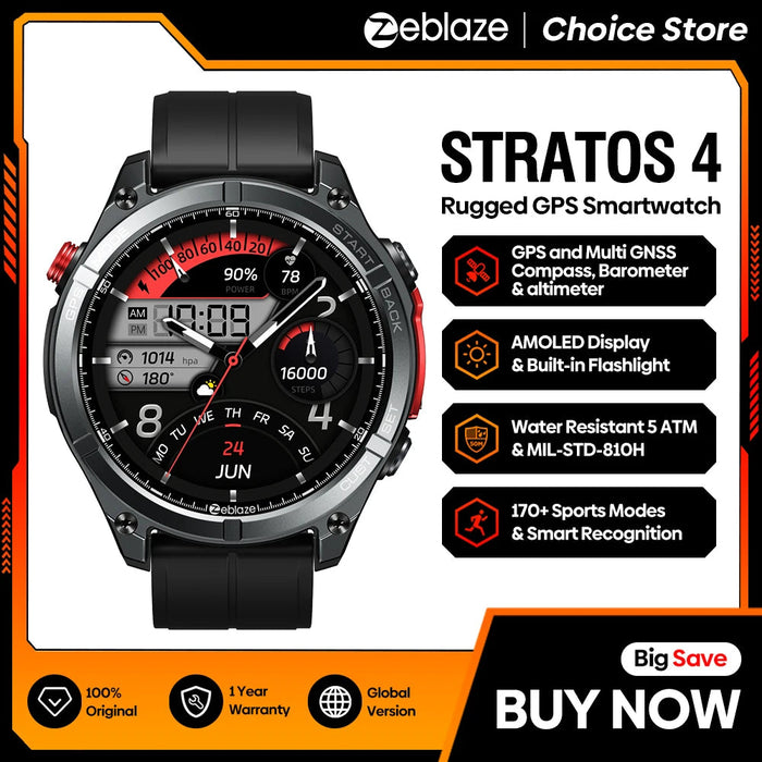 GPS Smartwatch – Sports & Health Tracking Power SF