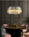 Modern Luxury LED Crystal Chandelier – Dimmable Remote-Controlled Ceiling Light - Samanta Factory