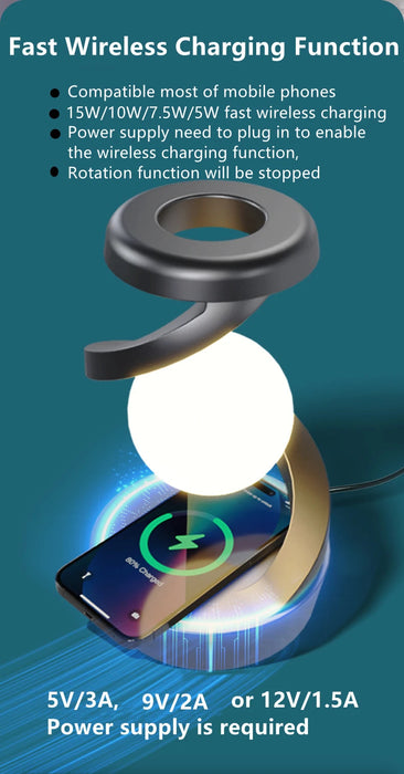 Floating Table Lamp – Hand-Wave Control & RGB Night Light Sf