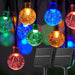 Solar Crystal Globe String Lights – 60 LED Waterproof Fairy Lights with 8 Lighting Modes - Samanta Factory