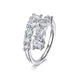 Moissanite Bridal Ring – D-Color VVS1 Round Cut in 925 Sterling Silver SF