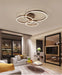 Modern LED Chandelier – Dimmable Semi-Flush Mount with Remote Control - Samanta Factory